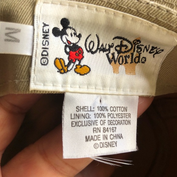 Walt Disney World Animal Kingdom Vintage Park Safari Hat With Pins Men’s Size M - Picture 13 of 16